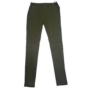 Mystiq Green Moto Athleisure Minimalistic Urban Edgy Street Utility Pants Medium